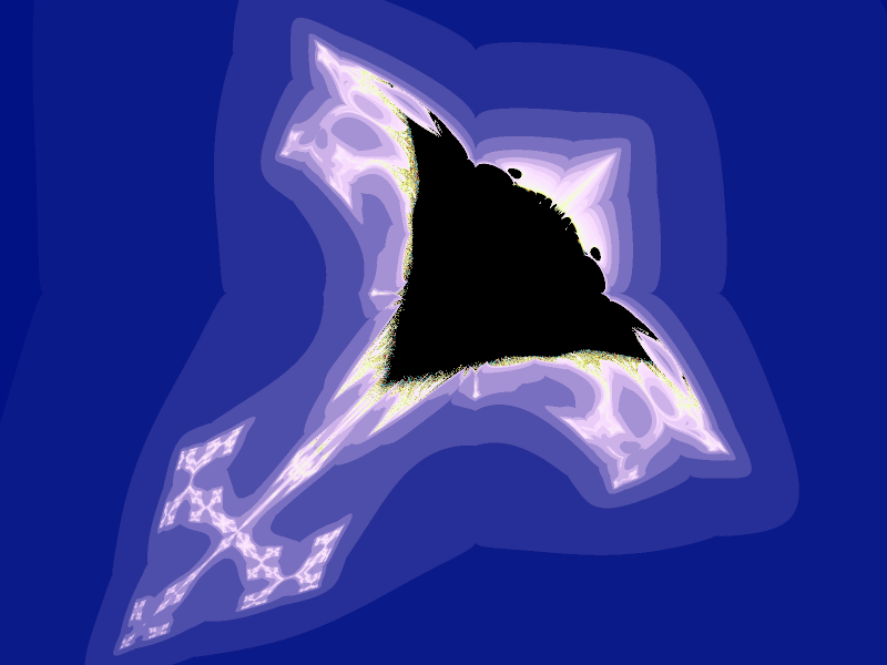 First Butterfly Fractal, as rendered using Ultra Fractal software on modern hardware.