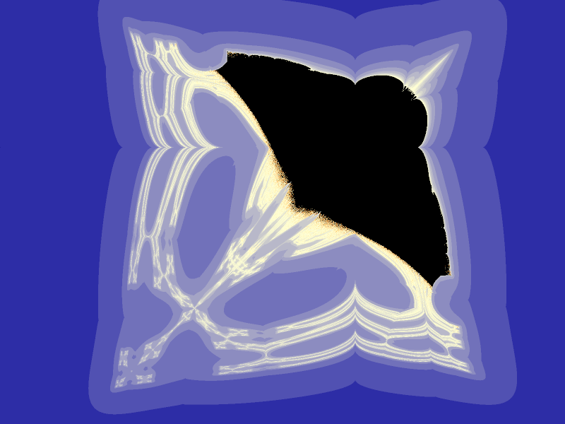 Second Butterfly Fractal, as rendered using Ultra Fractal software on modern hardware.